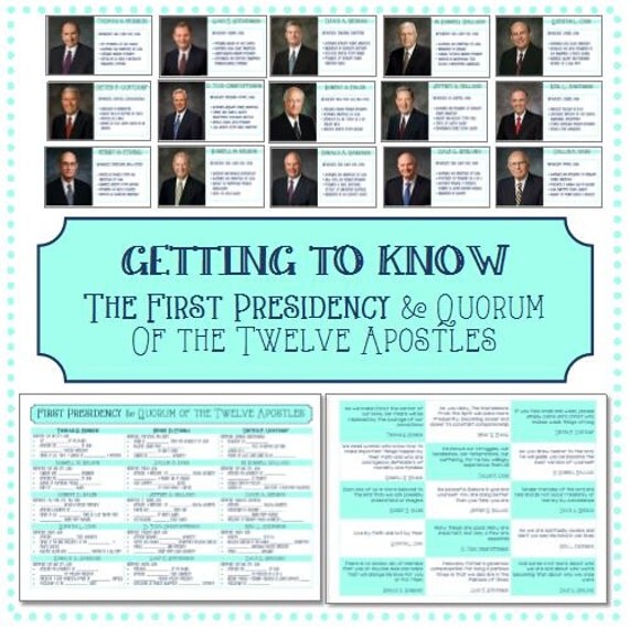 Getting to Know Presidency &amp; Apostles Learning by SnapshotPlace