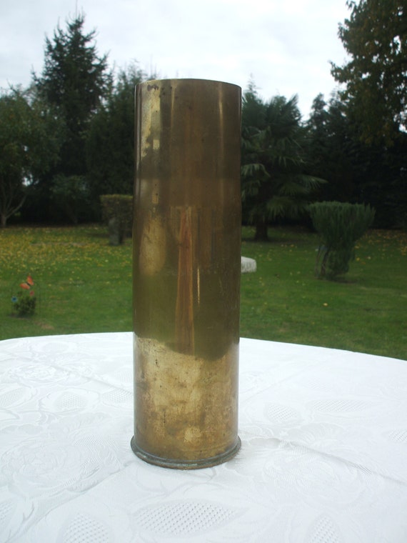 Vintage Ww2 Brass Artillery Shell 1943