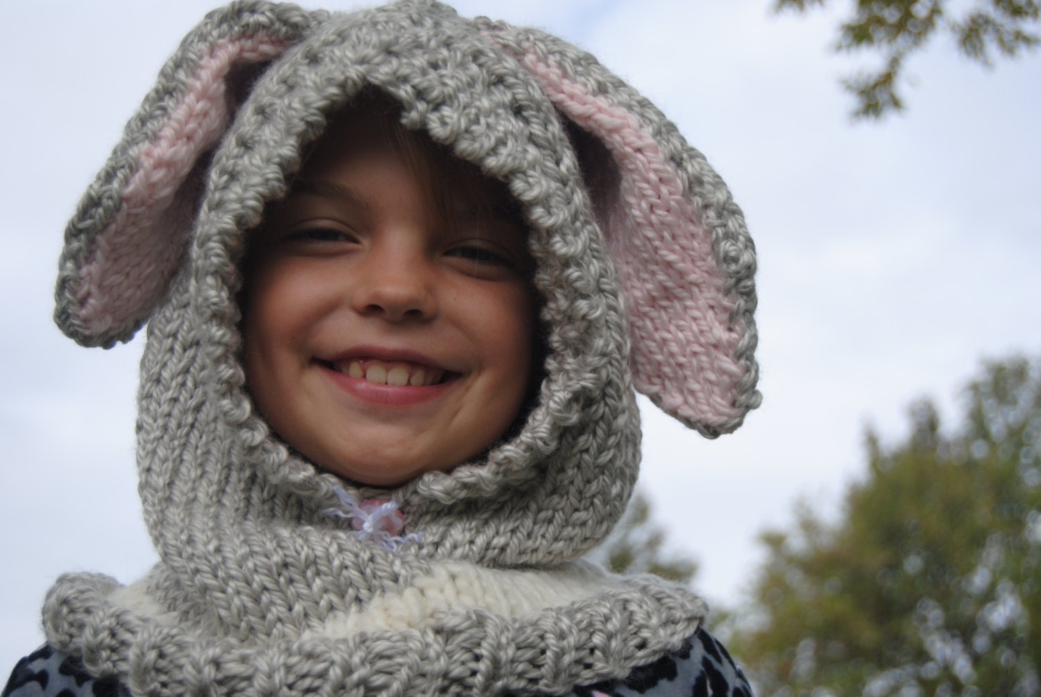 Knitting pattern for Flopsy bunny hood/ Cowl/ PDF download ...