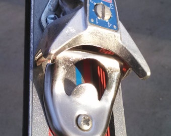 brewSki2, the upcycled vintage ski bottle opener, is a great addition to your cabin, condo, ski chalet, mancave or game room by upCyD