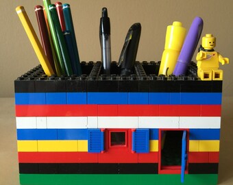 Vintage Lego Pen / Pencil Holder for Desk at the Home or Office!