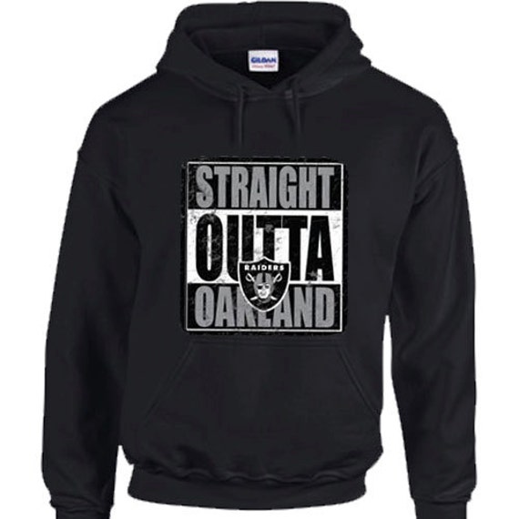 Straight Outta Oakland Hoodie Custom Made To by StraightWholesale