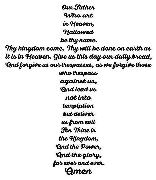 Download The Lord's Prayer Cross Decal