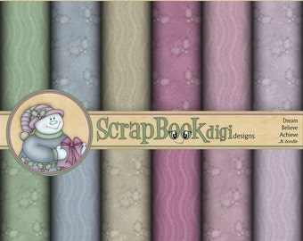 Digital Christmas Paper, Digi Papers, Printable Papers, Digi Kits, High Resolution & INSTANT DOWNLOAD ‘Digital Paper Pack ~ Collection No.1’