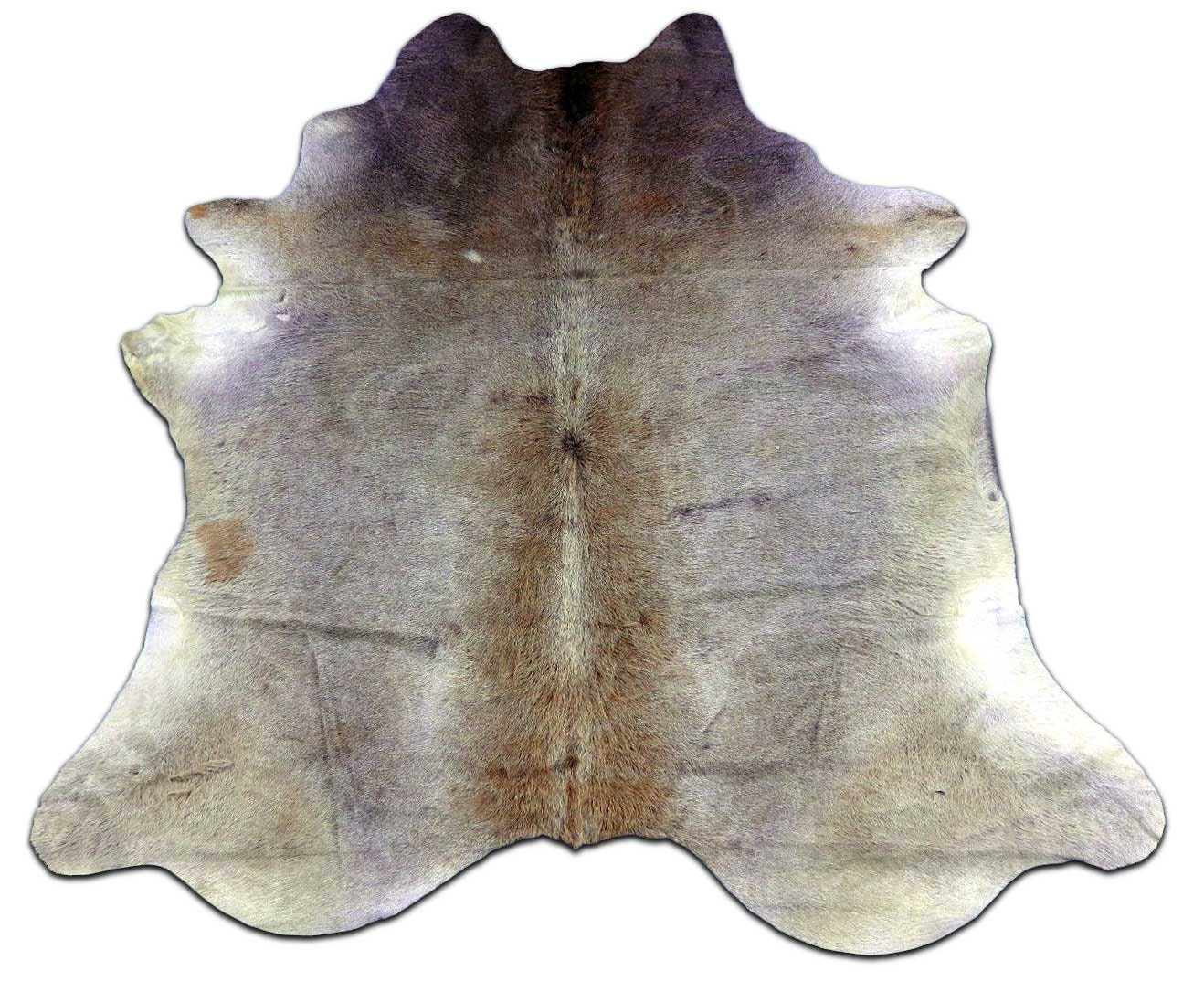 G605 Grey Cowhide Rug Size 8' X 7.5' MONSTER Size