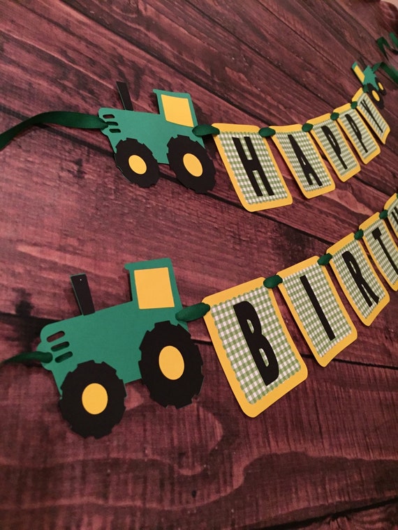 Free Printable Tractor Birthday Banner Free Printable Tractor Birthday Banner