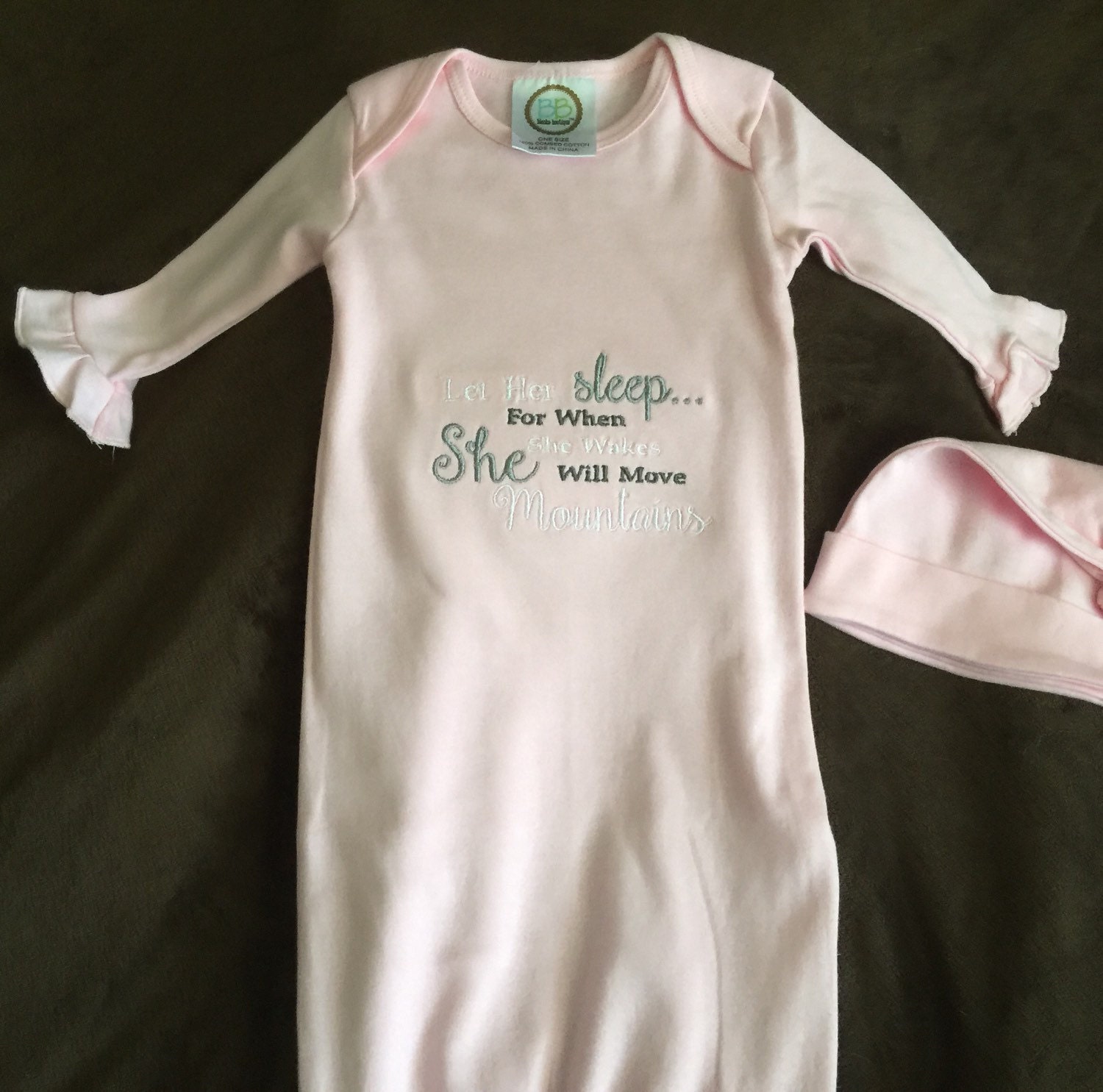 Infant Gown Embroidered Infant Girls Gown Let by