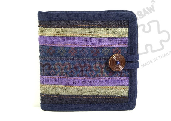 Wallet Woven Cotton fabric Clutch Cell phone wallet womens
