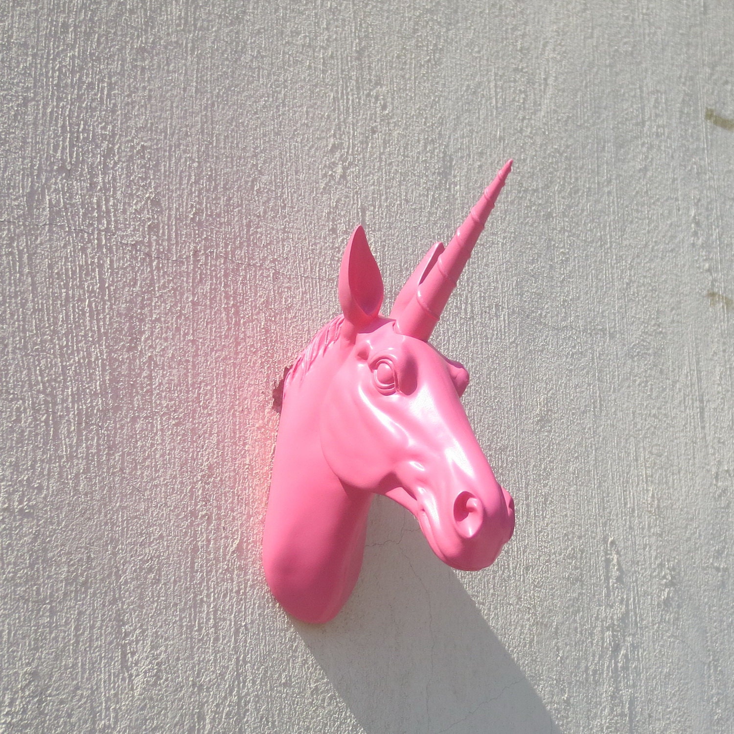 Faux Unicorn head wall hanging wall mount wall by FauxTaxidermyArt