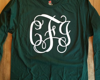 monogram long sleeve shirt