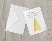 Cheesiest Christmas card pun card funny Christmas card designed by Doodle Dot