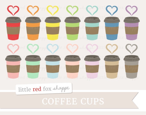 Coffee Heart Clipart Coffee Cup Clip Art Valentines Latte