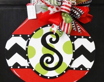 Personalized Christmas Ornament door hanger