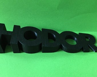 Hodor Door Stop - Hodor Doorstop - 3d Printed Hodor Door Stopper - 3D PLA printed Game Of Thrones door stop Gold Black White Red Blue