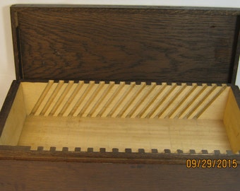 HANDMADE WOODEN BOX Walnut Stained