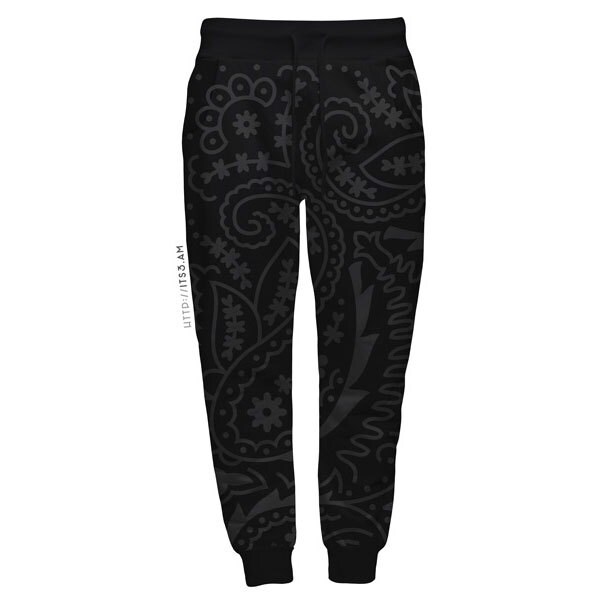 black joggers drawstring