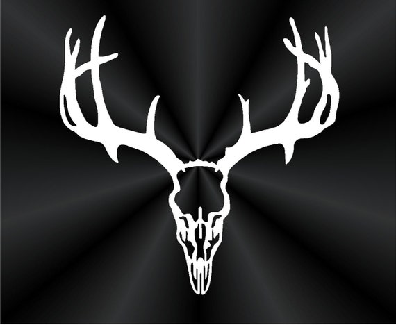 Items similar to Traditional Deer Rack Decals, Antlers, Whitetail ...