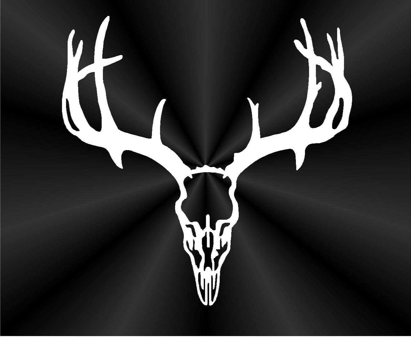 Traditional Deer Rack Decals Antlers Whitetail By Trulinedecals 3019