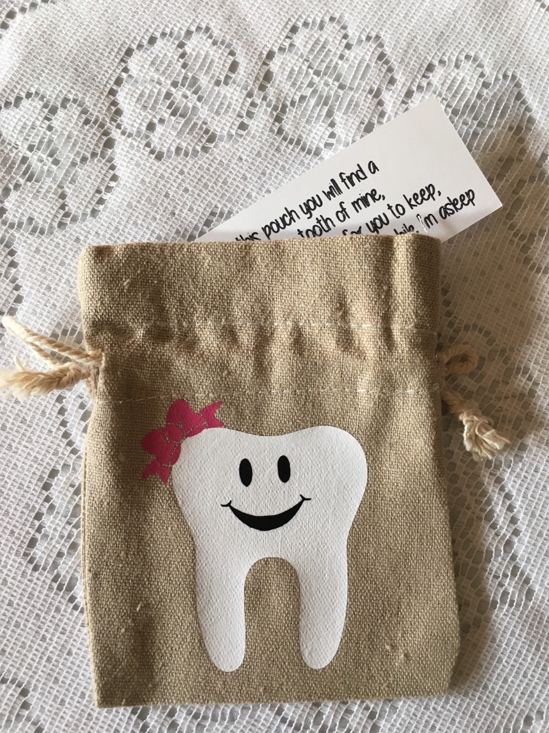 Tooth Fairy Pouch by Ferahsaboutique on Etsy