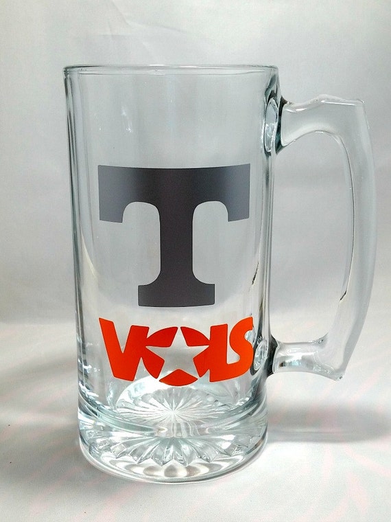 TN Vols Beer Mug UT Vols FREE Shipping Wine by GlitzGiftsNMore