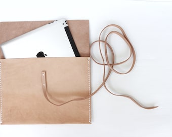Laptop Case, Laptop Sleeve, Vegetable Tanned Leather, Macbook 11' 12' 13.3' 15'