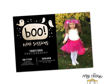 5x7 Halloween Mini Session Template, Marketing Board, Photography Marketing Template, Mini Session Marketing, Photography Branding M-24