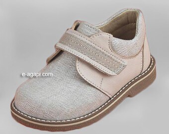 Baby boy shoes ecru blue baby shoes leather kids shoes wedding shoes loafers shoes baby boy baptism shoes size 4 5 6 7 8 9 US EU 16353A3005