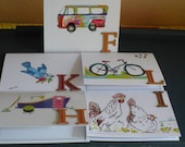 Custom Stationery, Add Letter of your choice, Blank Card, Select Your Design at Check Out, Mix and Match Note Cards
