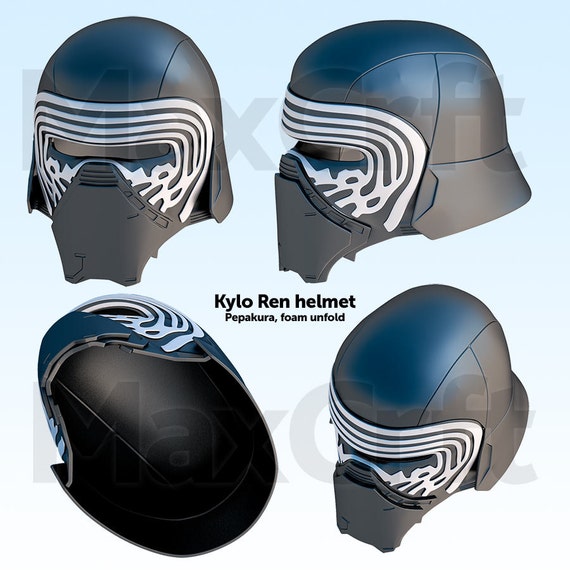 kylo ren helmet pepakura