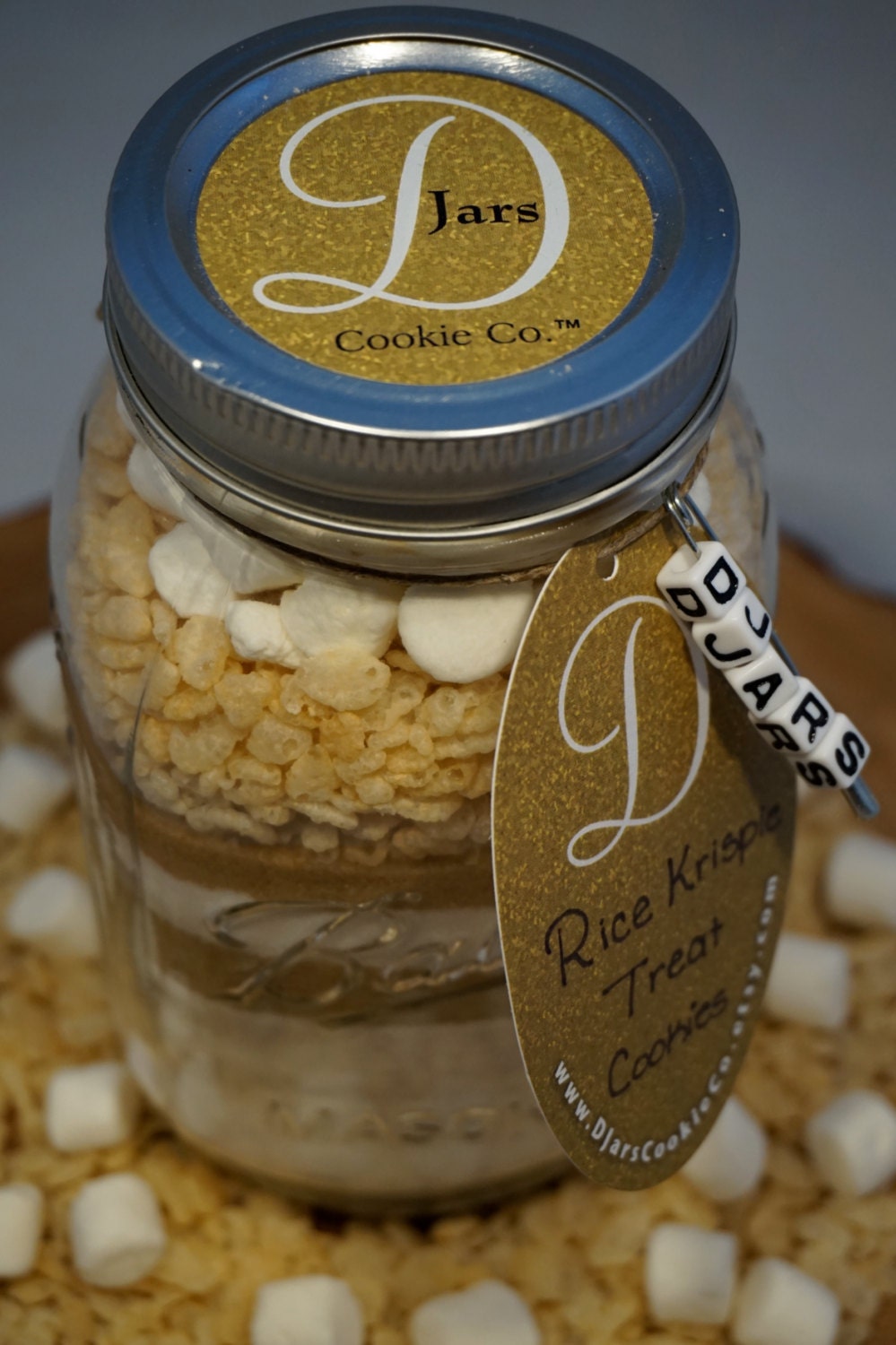 Rice Krispie Treat Cookies Mason Jar Cookie Mix