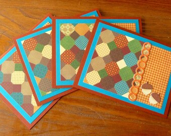 Blank Note Card Set, Handmade Blank Note Cards, Autumn Note Cards, All Occasion Cards, Notecard Set, Notecards,Paper Handmade Greeting Cards