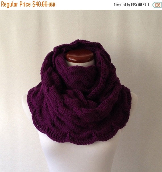 VALENTINES DAY SALE Knitted Scarf Knit by LindaHuffCreations