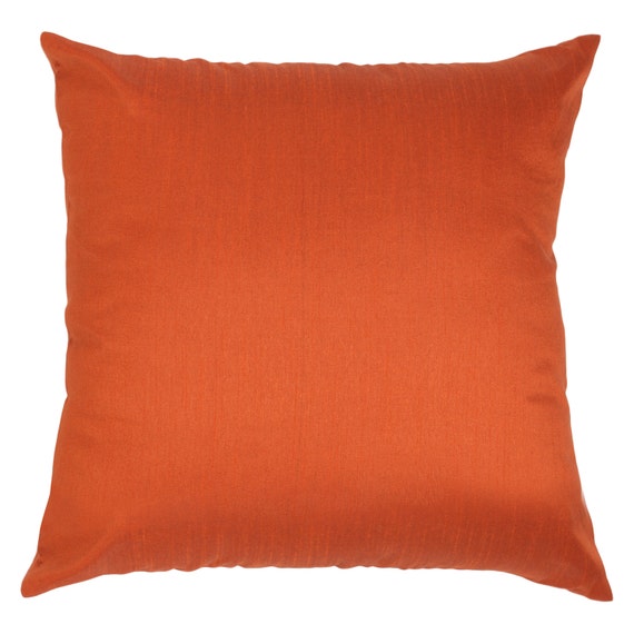 Set of 2 Solid Rust Pillow Cover & Euro Sham Covers Rust