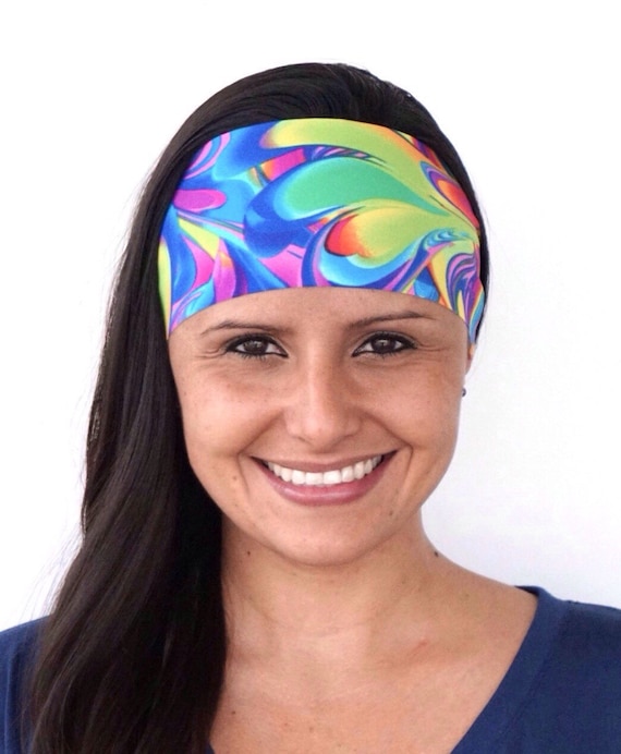 Groovy Print | Fitness headband | Yoga headband | Workout headband | Wide Headband | Running headband | Gym Gear | Buy Any 5, Get 1 FREE!