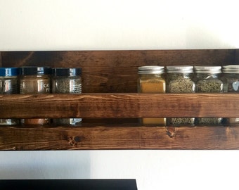 Spice rack, Spice organizer, Rustic spice rack, Bathroom organizer