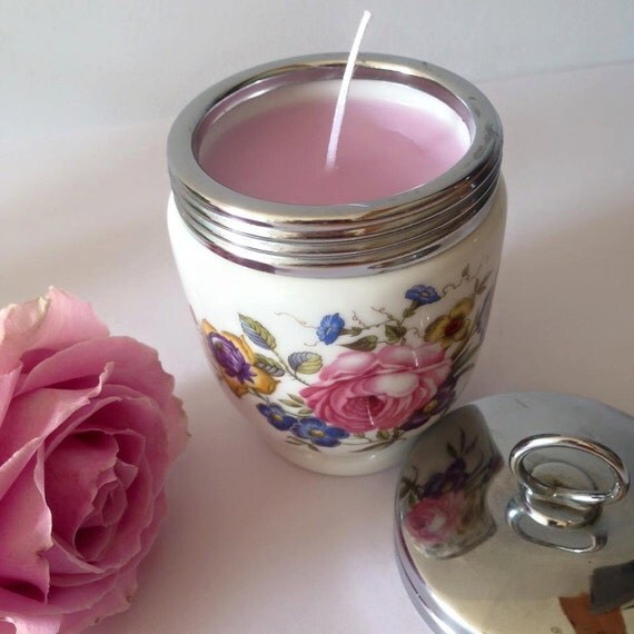 SALE Vintage candle China candle Porcelain candle Unique