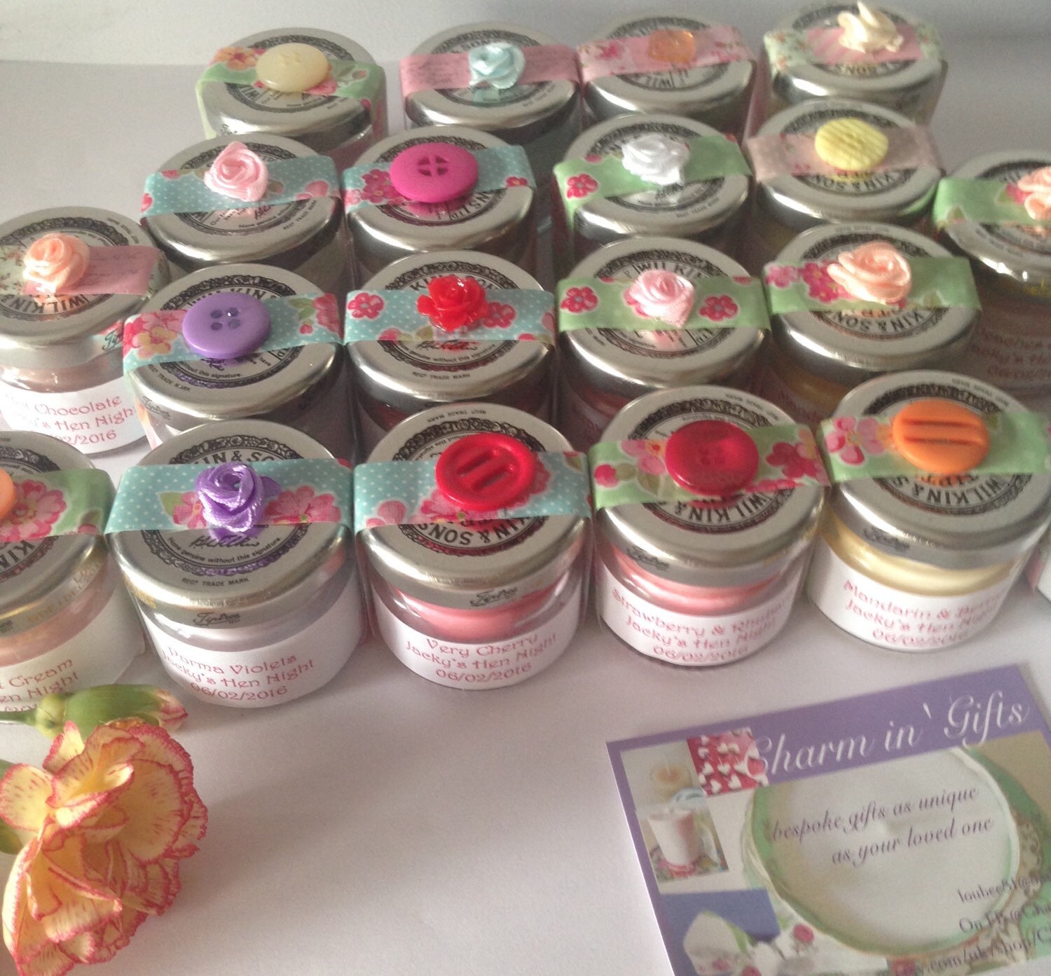 Mini candles hen party gift wedding favours baby showers