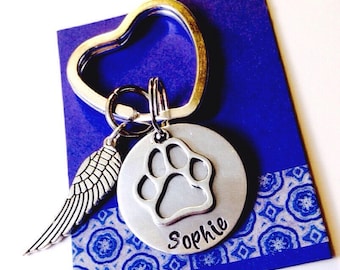 Remembrance Pet keychain, Pet Memorial keychain, Pet Remembrance Gift, Pet Loss, In Memory of Gift