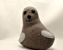 gray seal stuffed animal