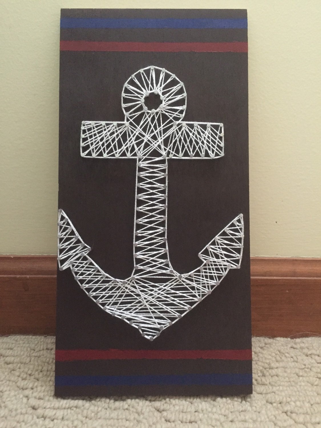 Anchor string art by DesignsByKaylaNicole on Etsy