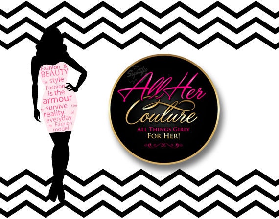 Fashion Couture Logo Design Round Text In Pink And Gold Fashion Couture Logo Design Round Text In Pink And Gold