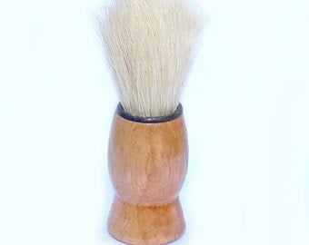 Genuine Army Surplus Small Shaving Brush Natural Bristle Wooden Handle Vintage Retro
