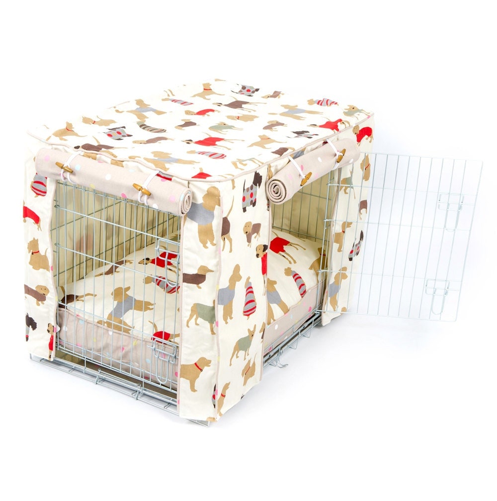 Custom Made Dog Crate Cover by LordsandLabradors on Etsy