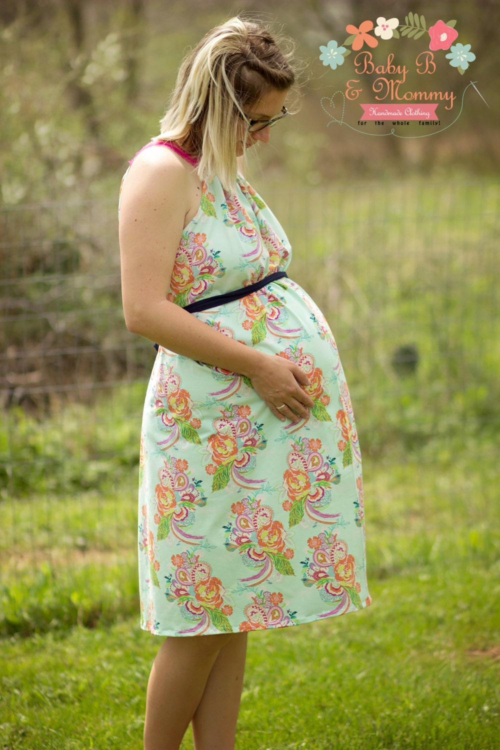 Maternity Hospital Gown Custom by BabyBandMommy on Etsy