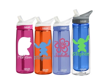 Lilo & Stitch Monogram Personalized CamelBak 0.75 L Eddy or 0.6 L Insulated Personalized Monogram States Water Bottle Sports bottles