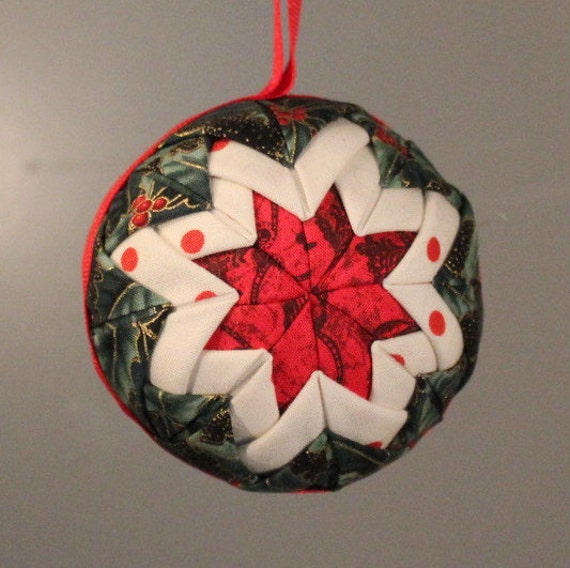folded fabric christmas ornament folded fabric christmas ornament