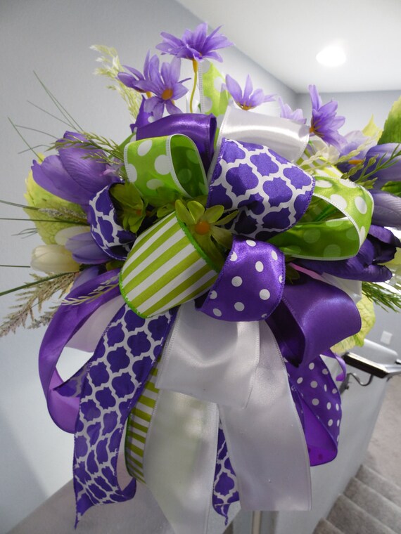 Spring Lantern Swag Spring Swag Spring Floral Centerpiece