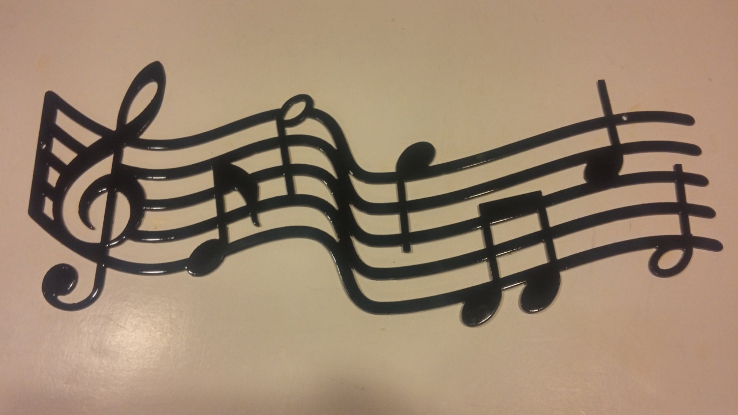 Extra Large Metal Music Staff Wall Art by 81MetalArt on Etsy