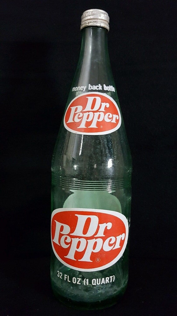 Dr Pepper 32 Ounce Glass Bottle With Cap