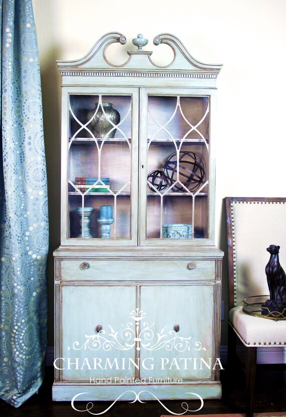 Sold Hand Painted Blue China